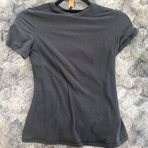 Classic Black Crewneck Women's Top